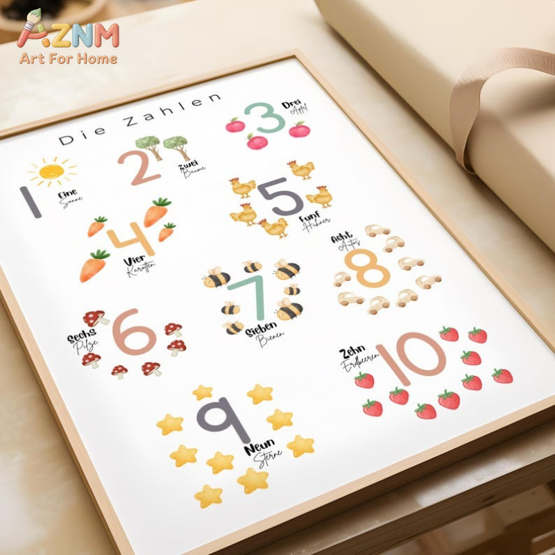 AZNM German Alphabet Numbers C - Kids No Education ulasan dan harga