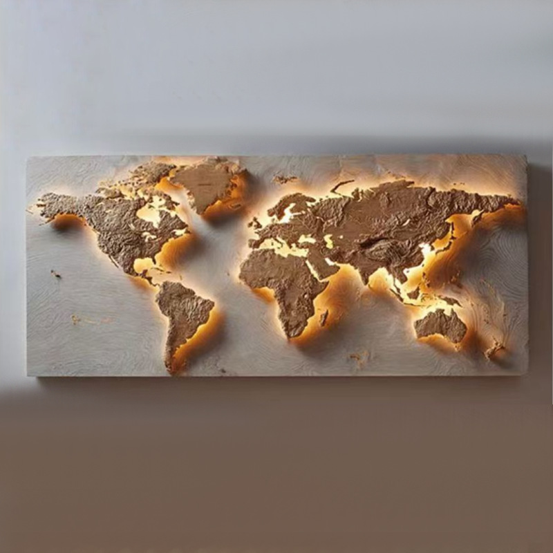 World map puzzle wall pendant  - Puzzle Map World ulasan dan harga
