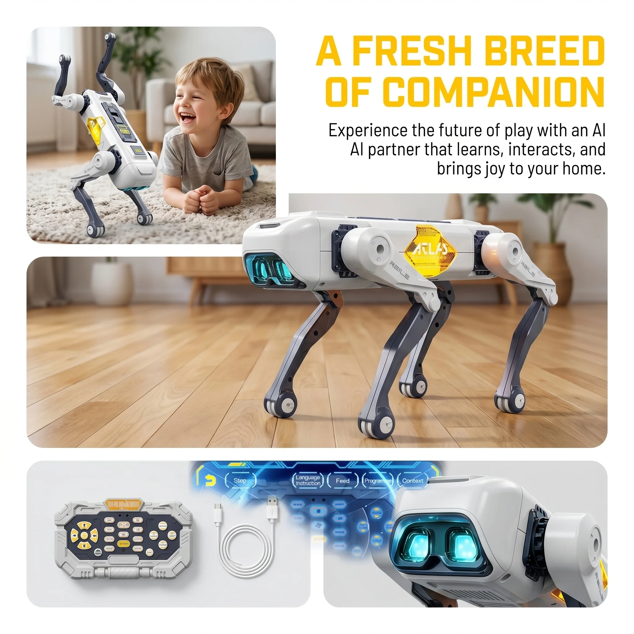 AI Smart Robot Dog, Voice & AP - Kids Education Program ulasan dan harga