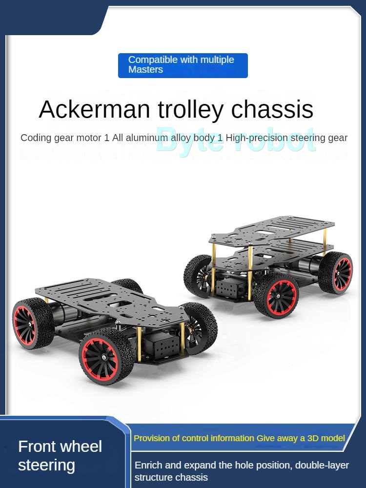 5KG Load 4WD Robot Car Metal A - Coding Robot Toy ulasan dan harga