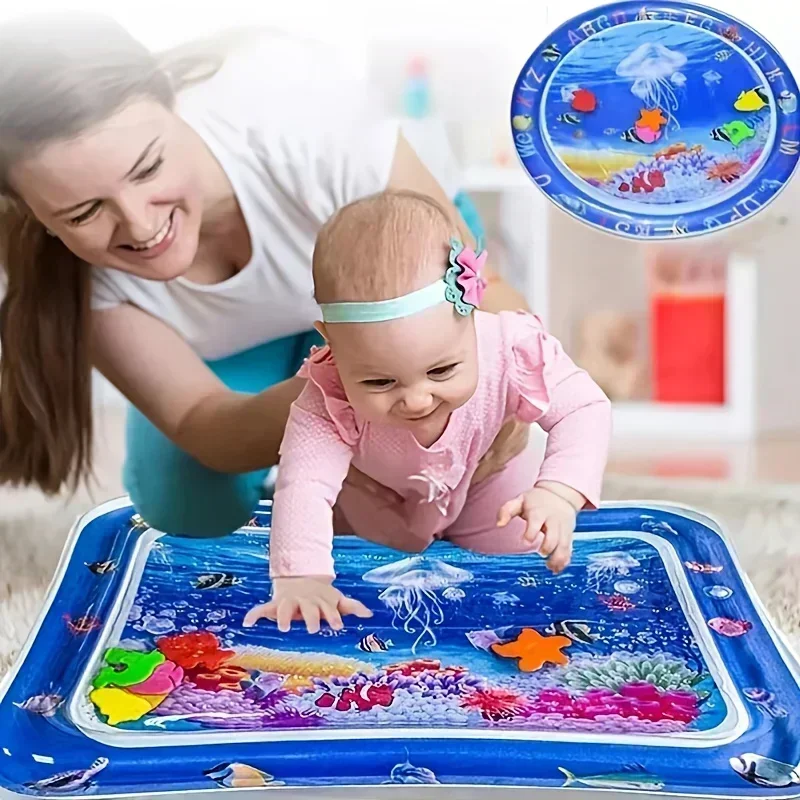 Baby Water Play Mat PVC Inflat - Kids Education Rug ulasan dan harga