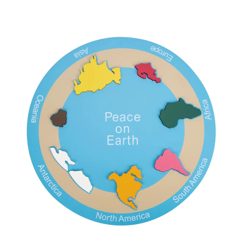 ADENA Montessori 7 Continent P - Puzzle Map World ulasan dan harga