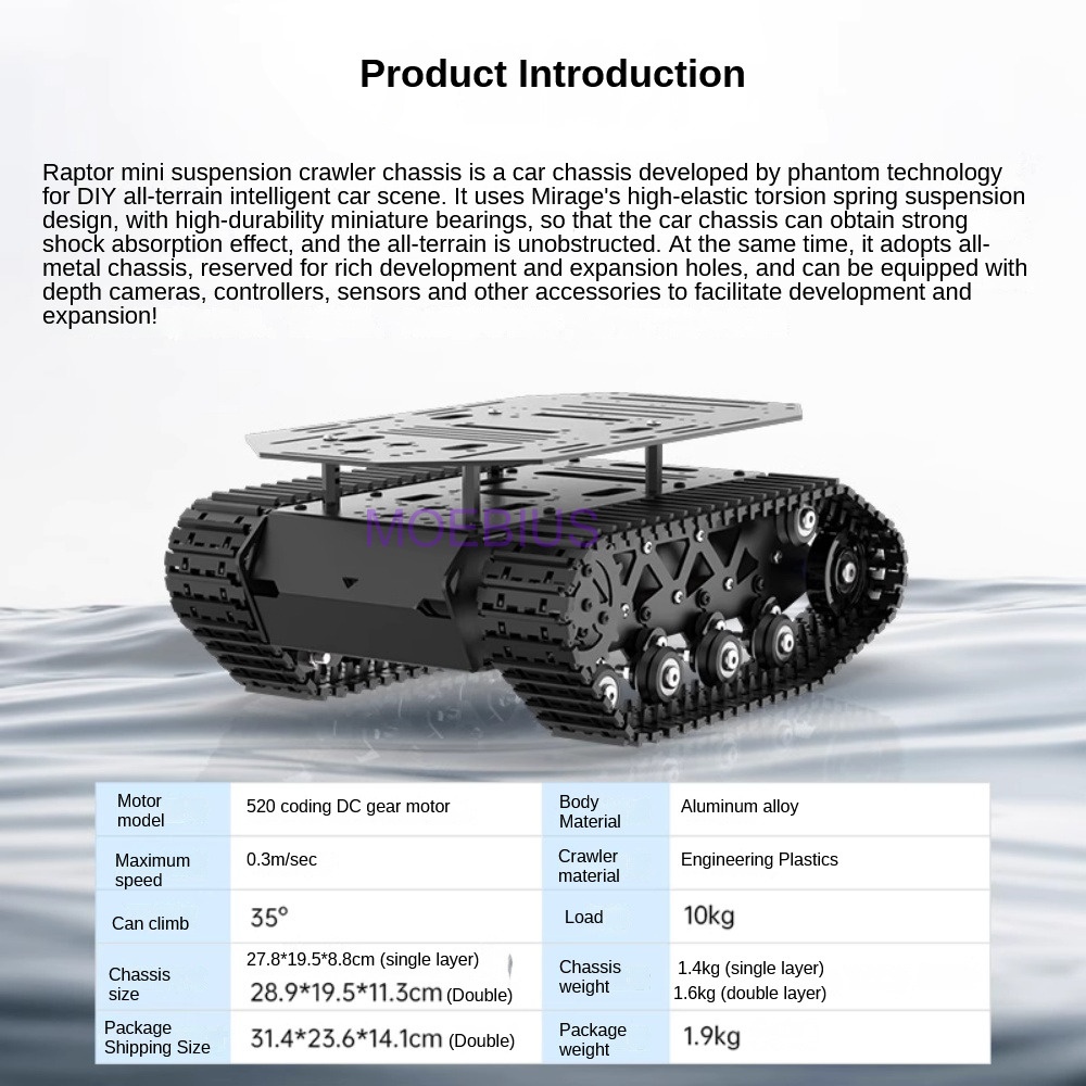 10KG Payload Metal Shock Absor - Coding Robot Toy ulasan dan harga