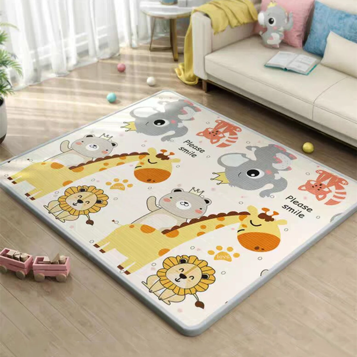 5 sizes to choose Cartoon Baby - Kids Education Rug ulasan dan harga
