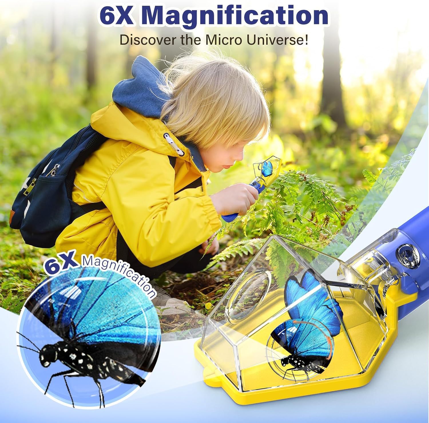 6X Magnifier Kids Bug Catcher, - Kids No Education ulasan dan harga