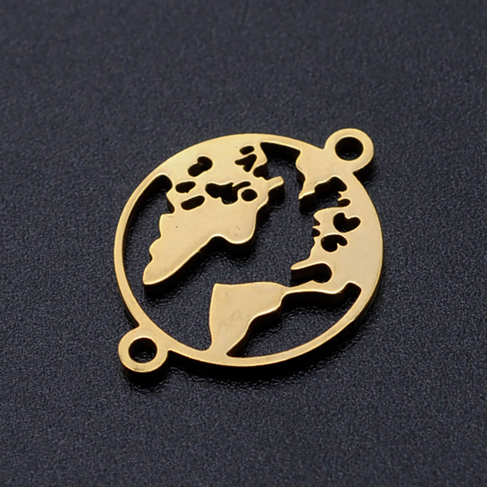10pcs/lot World Map DIY Charms - Puzzle Map World ulasan dan harga