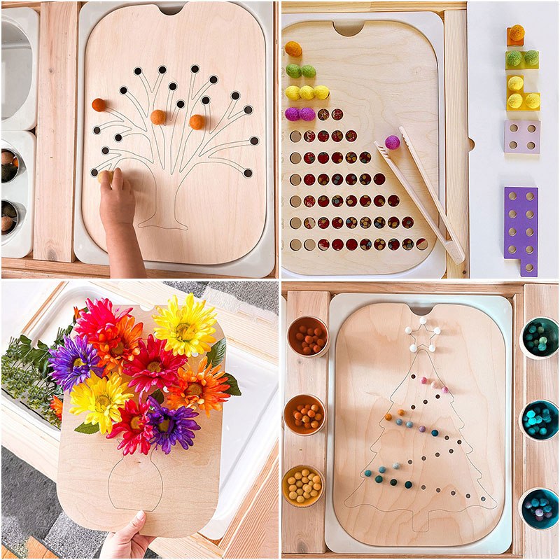 Children Montessori Games Fine - Montessori Shelf Toy ulasan dan harga